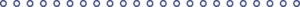 Blue dots in a row creating a line