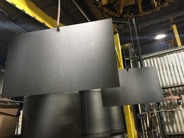 Substrate post-Troy pretreatment, pre-powder coating.